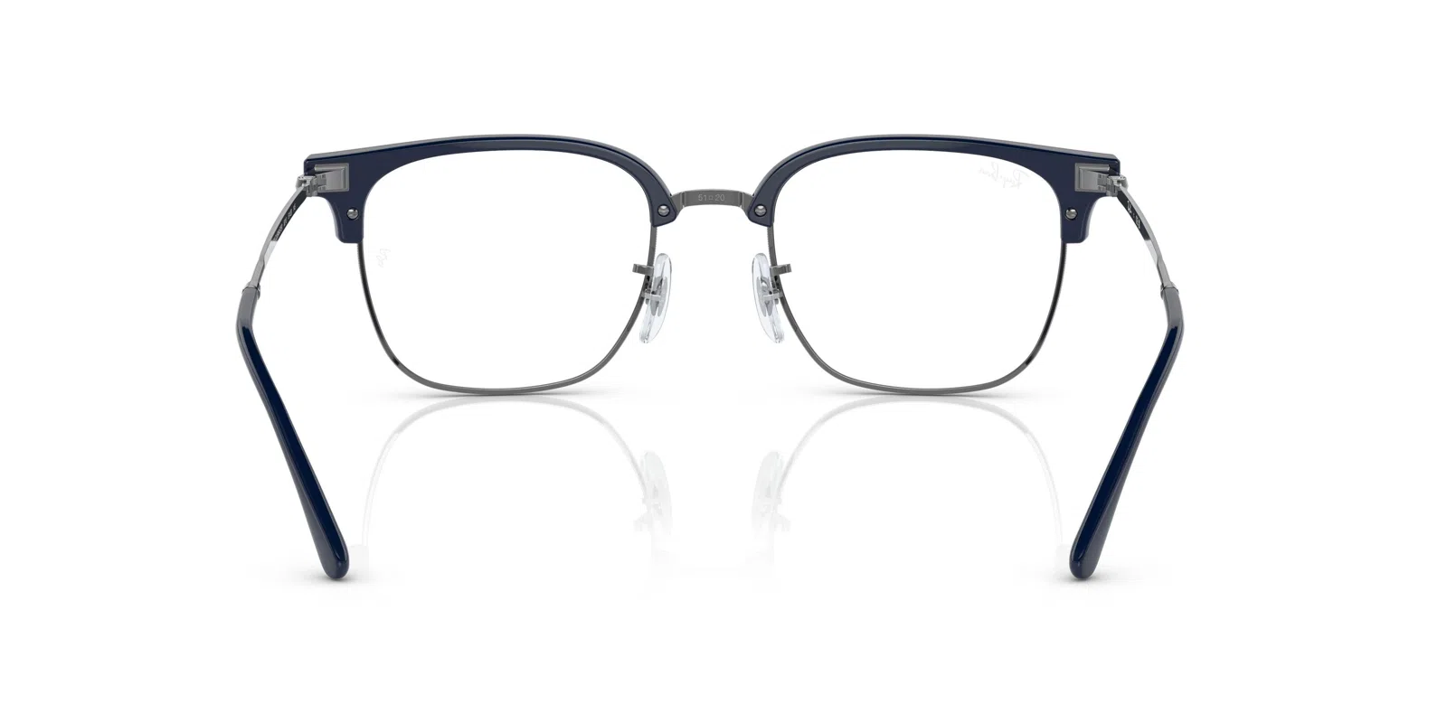 Ray-Ban New Clubmaster 7216 Eyeglasses - Blue On Gunmetal - view 92